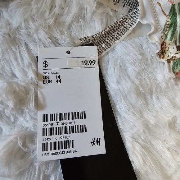 H&M Padded Triangle Bikini Top (14) & Cheeky Bikini Bottom (6) - Tropical Jungle - Picture 9 of 11